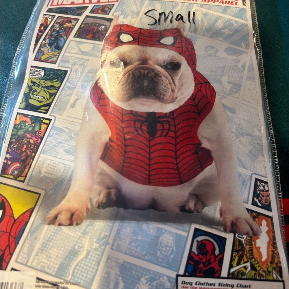 Marvel Spiderman Costume for small dog Halloween
